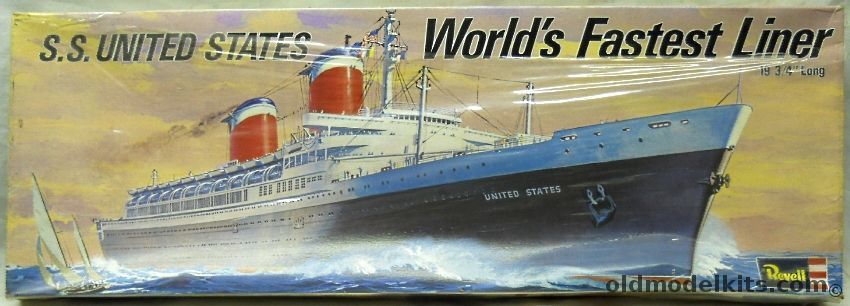 Revell 1/602 SS United States World's Fastest Ocean Liner, H332 plastic model kit